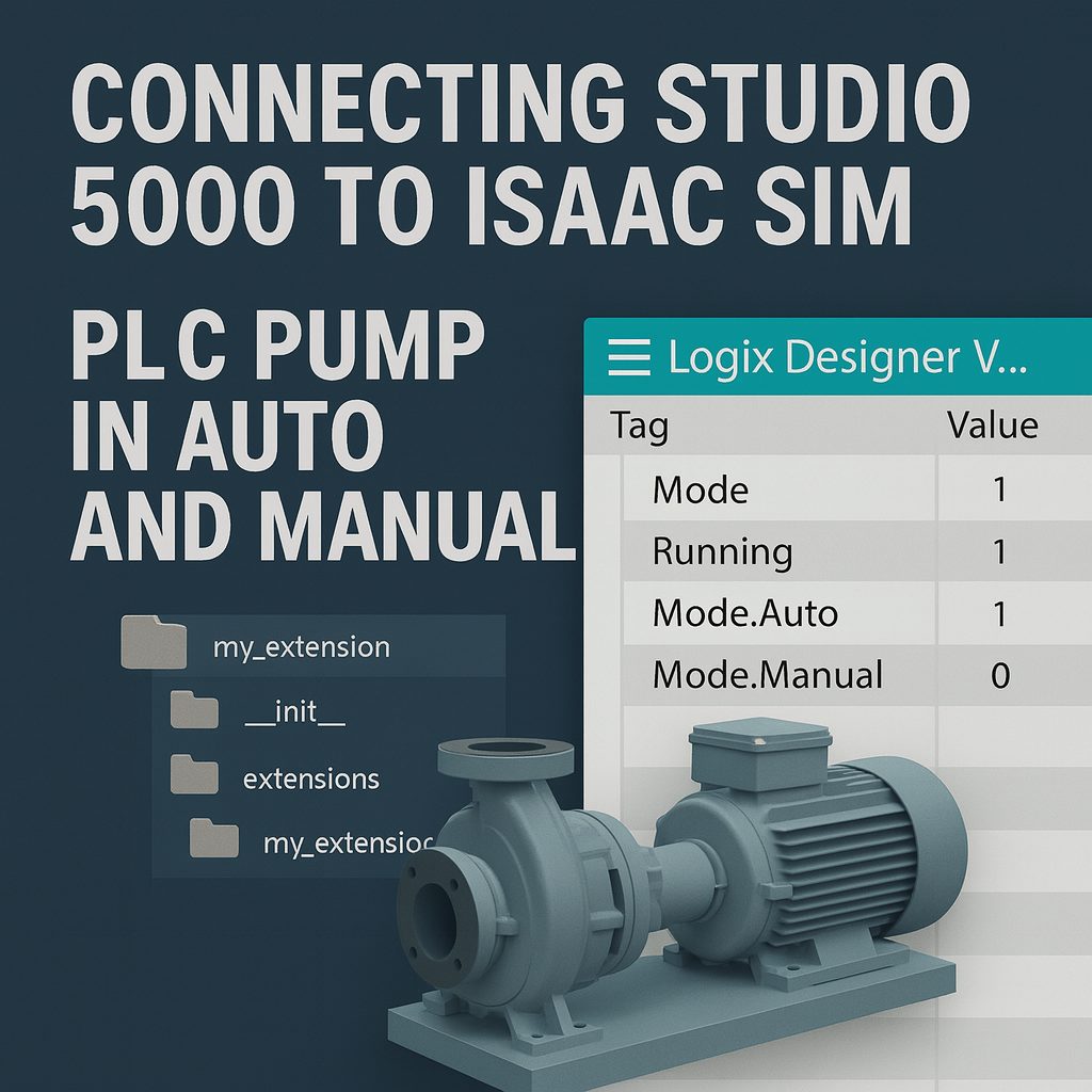 Pump control with Isaac Sim